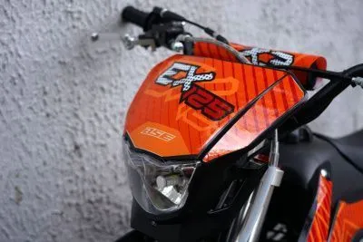 Питбайк BSE (БСЕ) EX125 14/12 Blue Orange Ant (020)