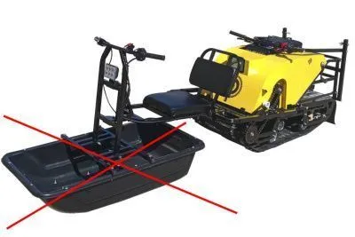 Модуль толкач без саней для мотобуксировщика Рыбак