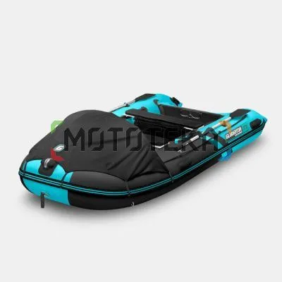 Лодка ПВХ GLADIATOR (Гладиатор) C 370 AL чёрный/бирюзовый