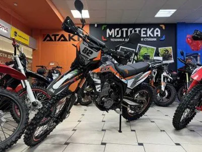 Мотоцикл кроссовый / эндуро Regulmoto (Регулмото) CR - X чёрный/оранжевый с ПТС