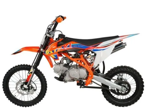 Питбайк ATAKI (Атаки) PRIME 125 17/14 (механ. сцепл.. эл. стартер 2023 г.) (заводская упаковка. 1560012-789-3452) | Мототека