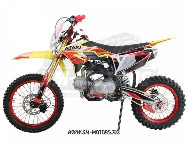 Питбайк ATAKI (Атаки) START YX125EM 17/14 SZ Limited Edition (эл. стартер) (2020) | Мототека