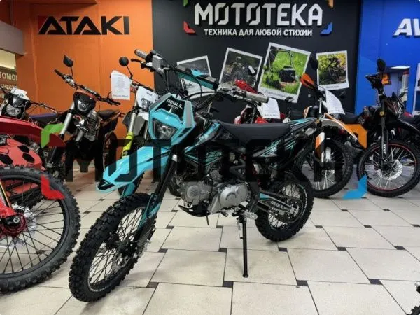 Питбайк Regulmoto (Регулмото) SEVEN MEDALIST PRO 49cc (150) 17/14 чёрный/синий | Мототека