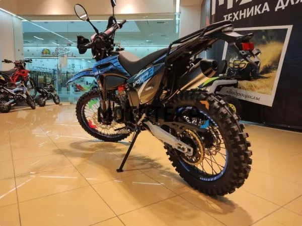 Мотоцикл кроссовый / эндуро Regulmoto (Регулмото) Sport - 003 PR PRO 300 (4 valves) 6 передач чёрный/синий с ПТС | Мототека