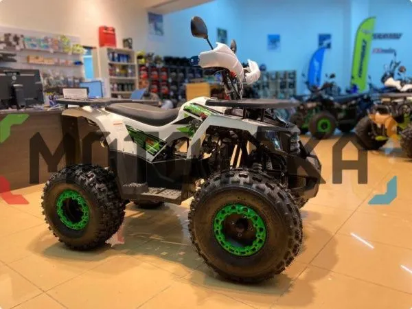 Квадроцикл детский R - MOTO (Р - Мото) Lion 125 A lite белый (машинокомплект) | Мототека