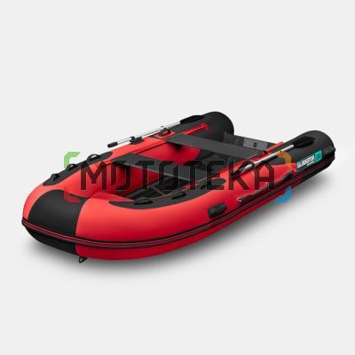 Лодка RIB GLADIATOR (Гладиатор) AL 380 красный/чёрный (СПб)