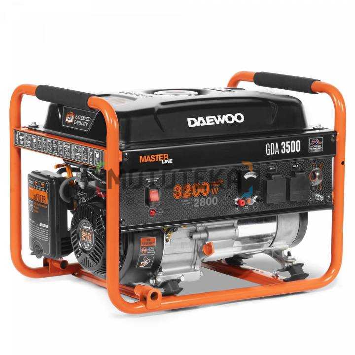 Электрогенератор бензиновый Daewoo (Дэу) GDA 3500
